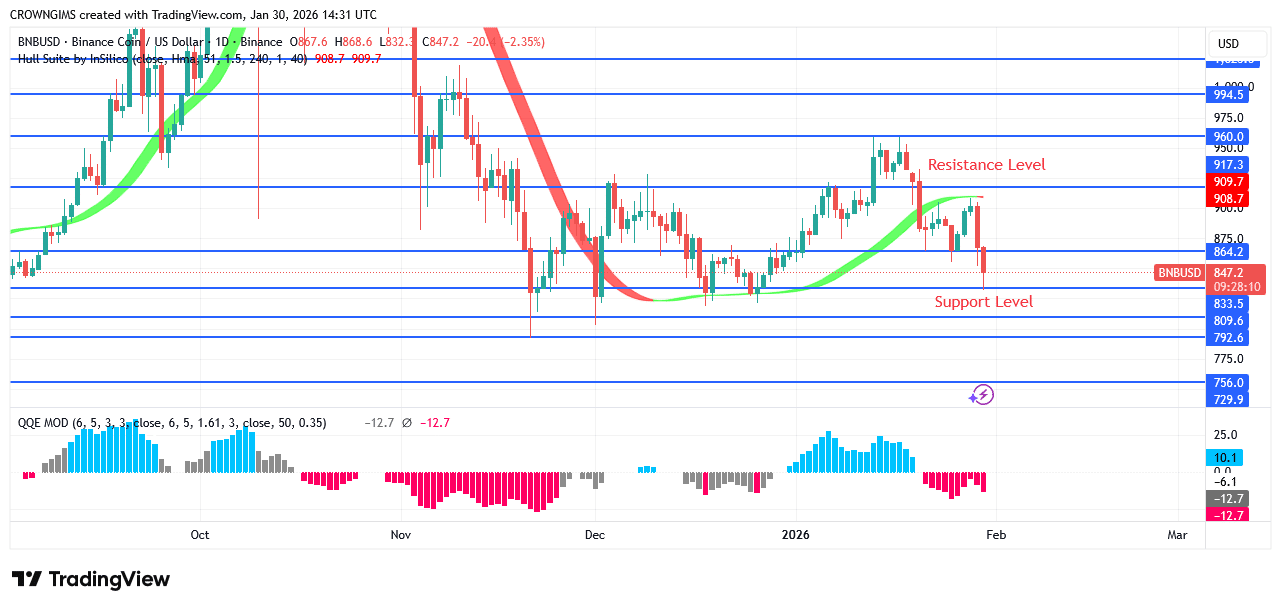 BNB (BNBUSD) Price Is Targeting 0.0