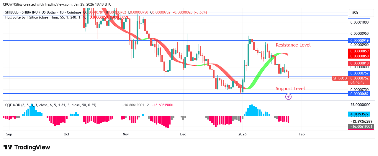 Shiba Inu (SHIB) Price Is Obeying Bears’ Command