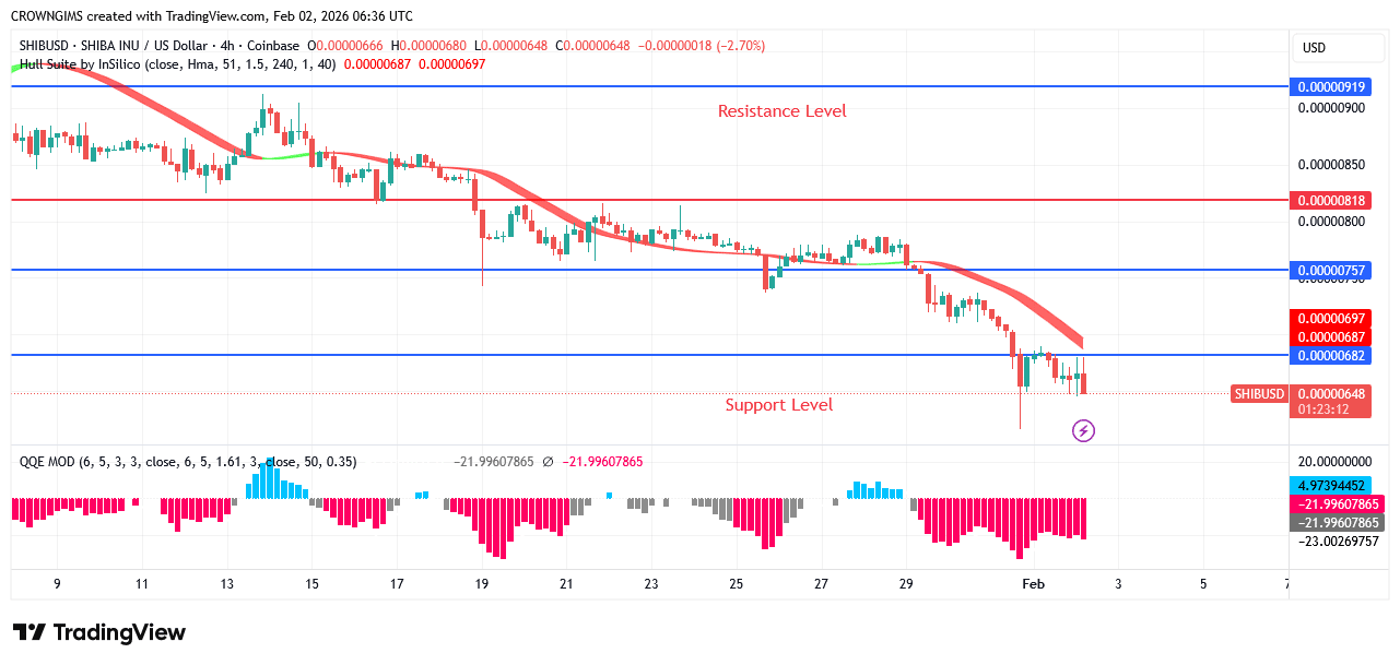 Shiba Inu (SHIB) Price Is Under Bears’ Control