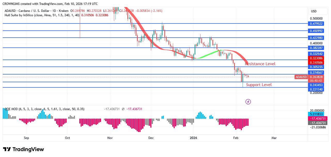 Cardano Price: Sellers’ Pressure May Increase Further