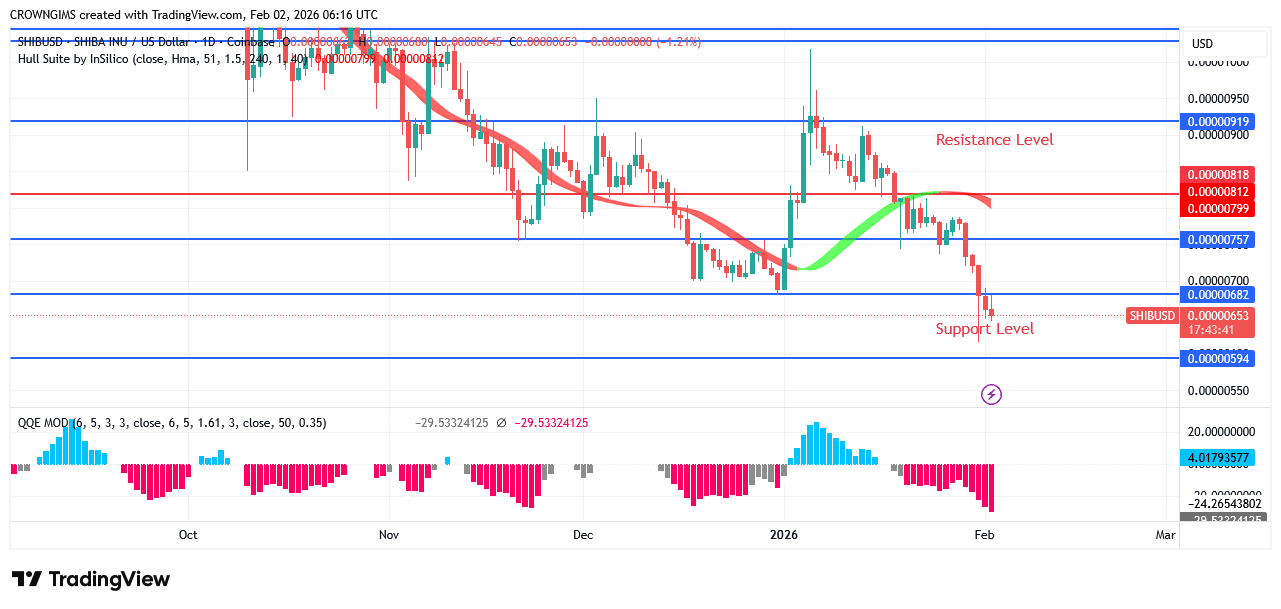 Shiba Inu (SHIB) Price Is Under Bears’ Control
