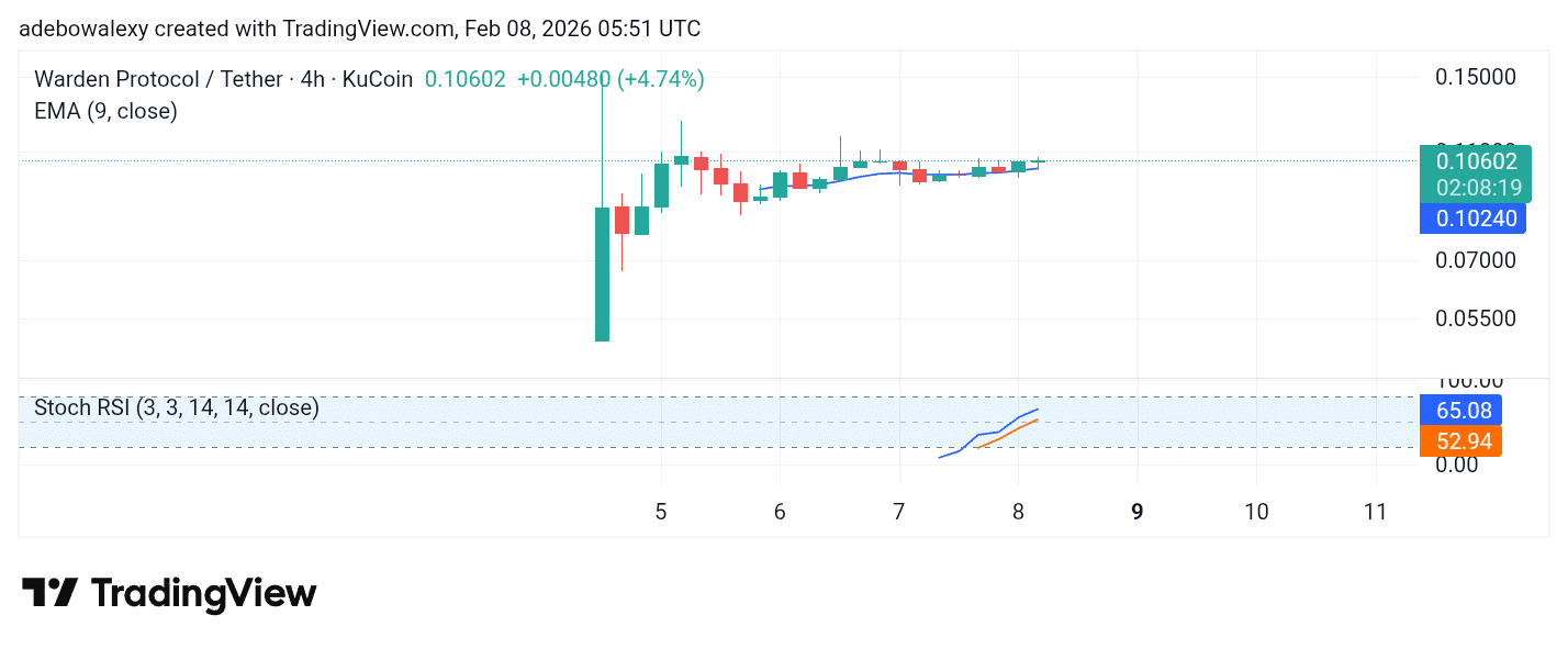 Trending Coins for February 8, 2026: SIREN, WARD, BREV, PTB, and F
