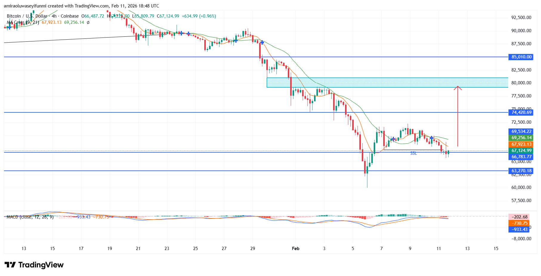 BTCUSD Remains Structurally Bearish As Selling Pressure Increases