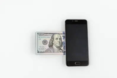 Accessing digital dollar through smartphone.
