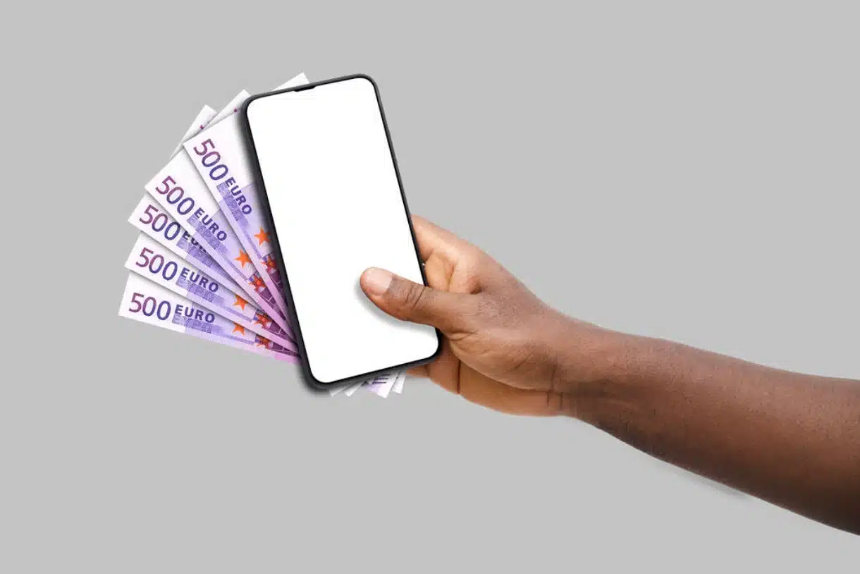 Accessing money and tokens through mobile phones.